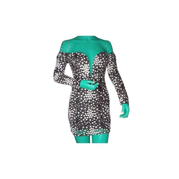 Rubber Ducky Sexy Little Off The Shoulder Mini Dress Size S D1 - Picture 4 of 6